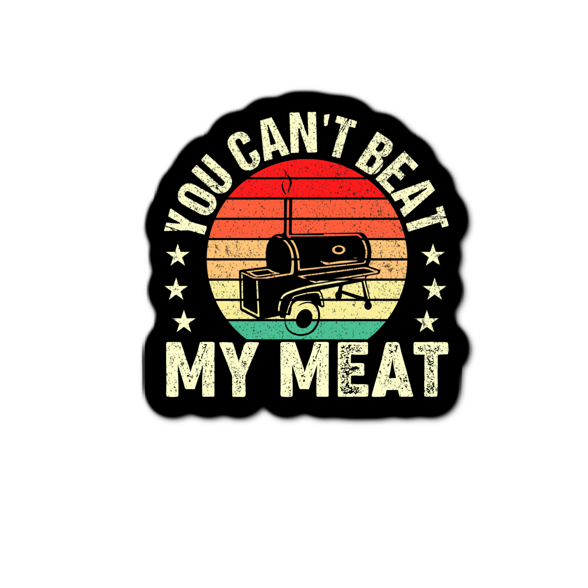 Stick-It Expressions - Vendita all'ingrosso Adesivi per telefoni e laptop - Adesivo "Non Puoi Battere la Mia Carne"0