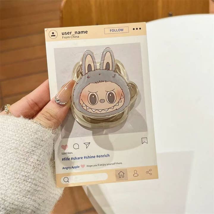 Sparkling Extras - Wholesale Phone Grip - Cute Labubu Magnetic phone Holder Grip Phone Accessory