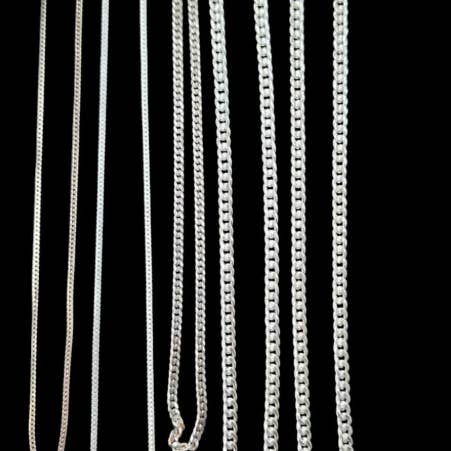 Collier Chaîne en Argent pour Homme Fait Main - Élégant & Durable pour la vente par Nanda Gems