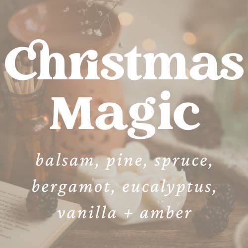 Christmas Magic Scented Heart Clamshell Soy Wax Melts for wholesale by Meleri and Maple Co