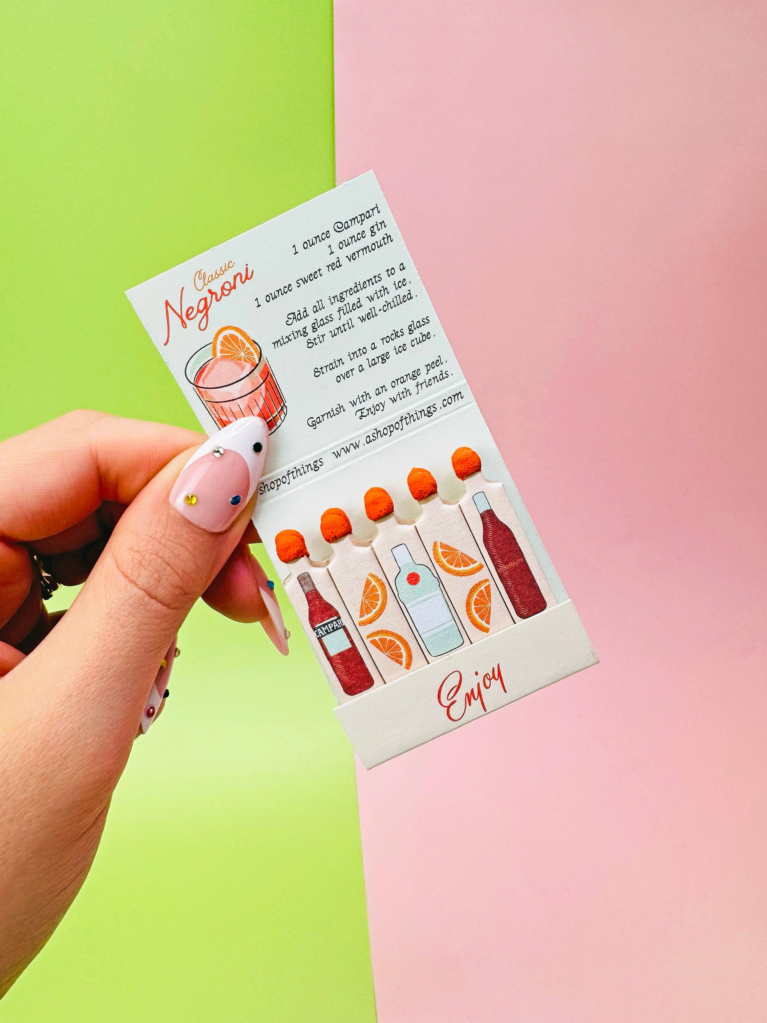 A Shop of Things - Vente Allumettes - Matchs de Negroni2