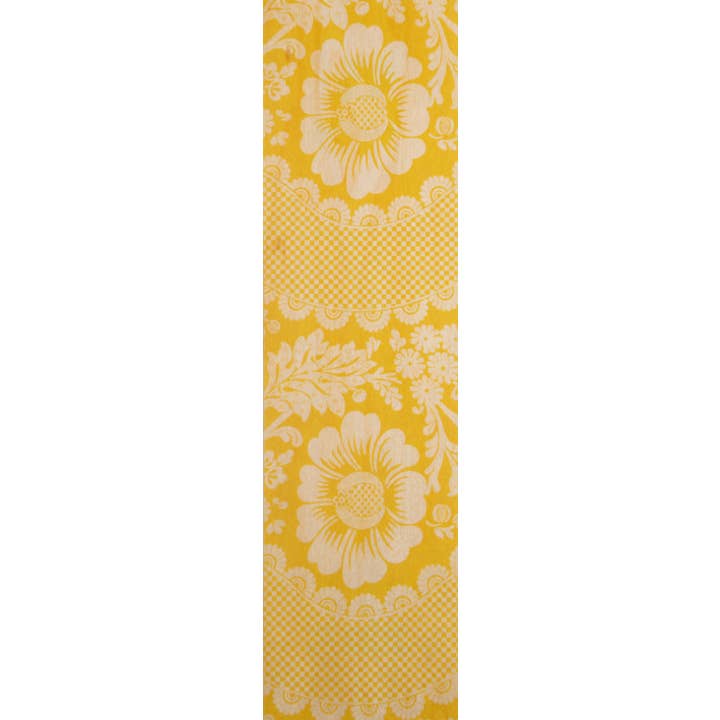 Marcador de madeira Toile De Jouy Fleurs Jaune por atacado de Woodhi