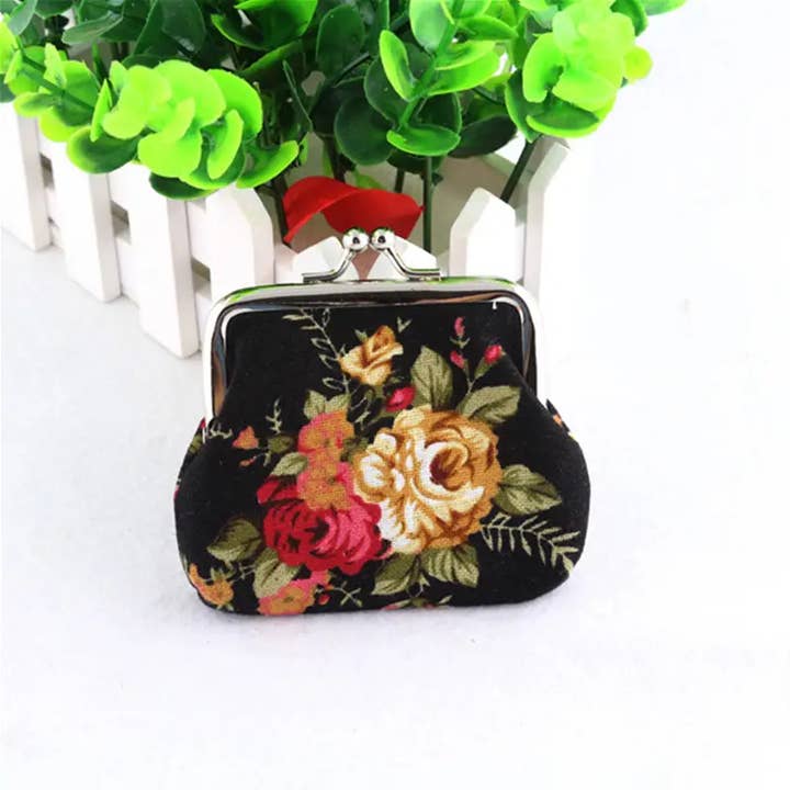 Magnifique Hearts - Wholesale Coin Purse - Women's - Floral Coin Purse, Cute Small Storage Purse Coins trinkets