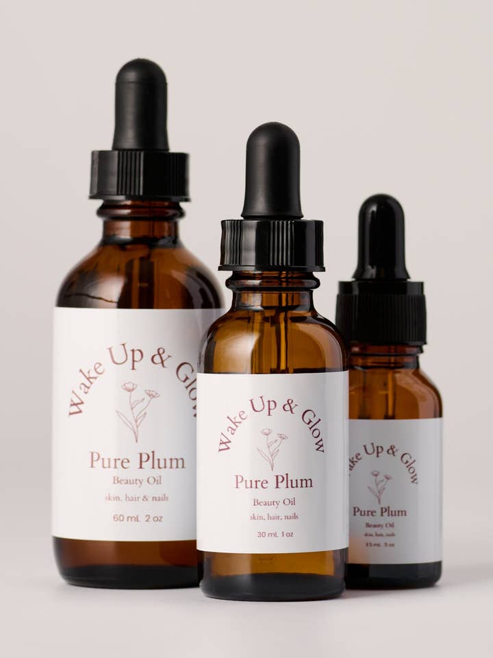 Huile de prune pure pour la vente par Wake Up & Glow