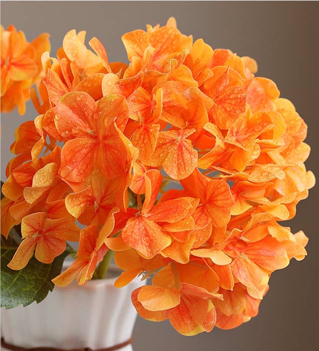 Angel Isabella - Wholesale Artificial Flowers - 12.5"Real Touch lifelike Hydrangea-6”bloom7