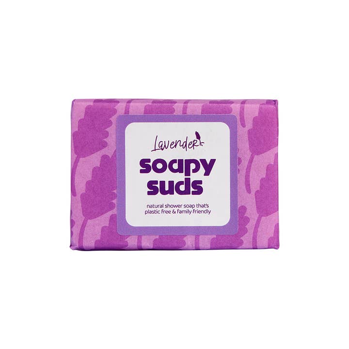 Lavender, Soapy Suds, 100g Soap Bar (Single) for wholesale by Pit Putty (UK)
