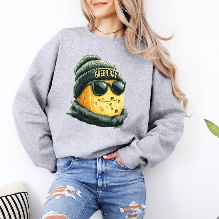 Hello Team Spirit - Wholesale Graphic Sweatshirt - Women's - Green Bay Sweatshirt8