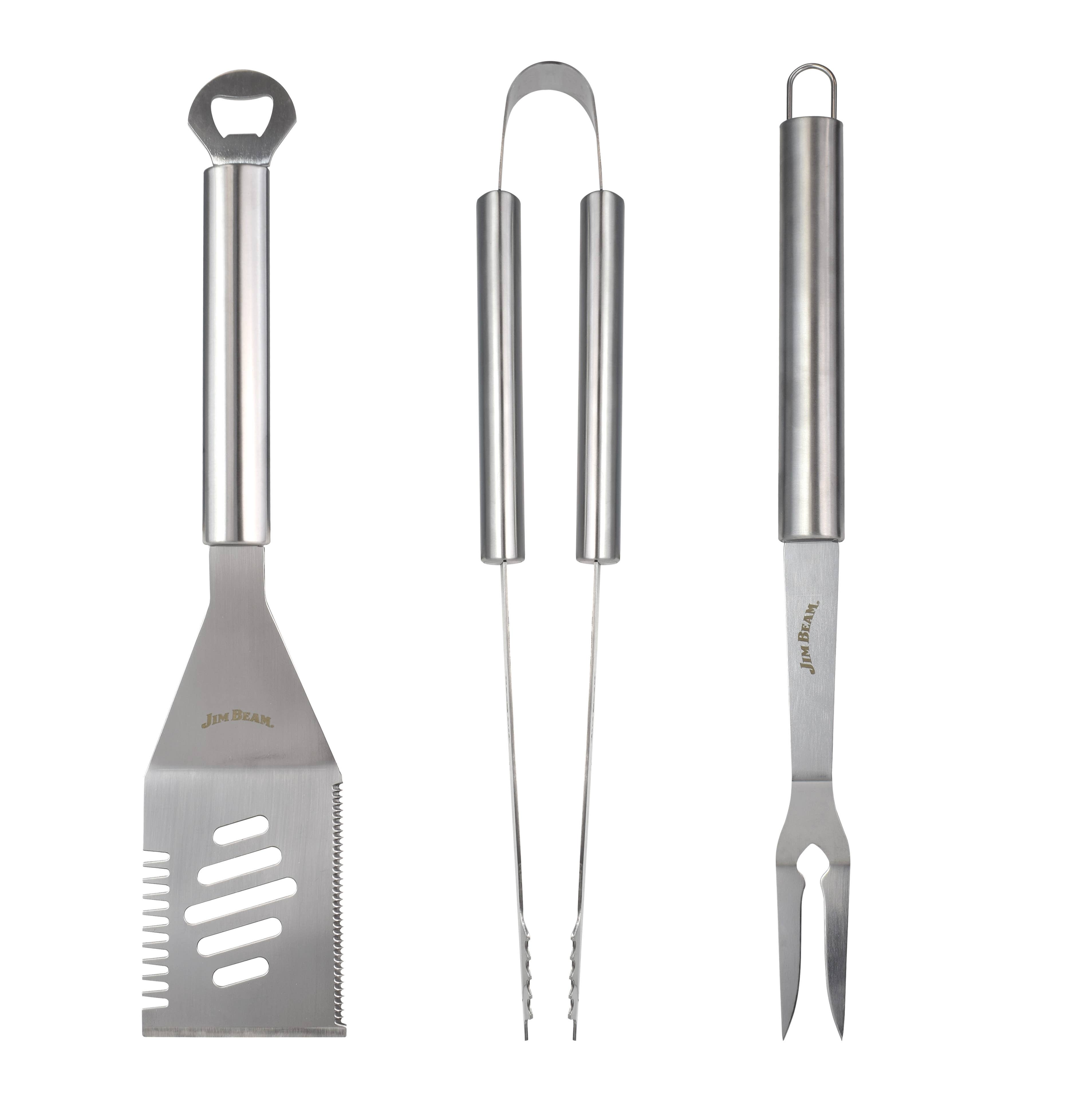  Jim Beam Grilling Essentials Tongs, Basting Brush, Shaker  Grilling Gift Set : Home & Kitchen