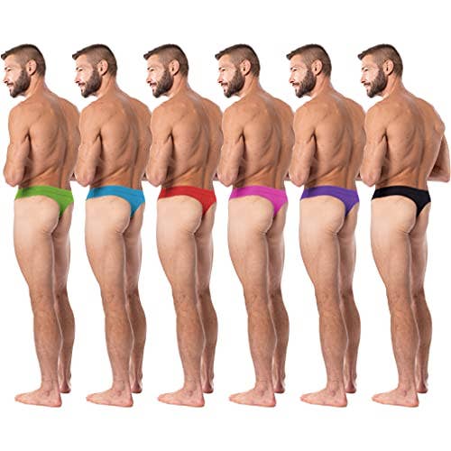 I-Wear Brands - Wholesale Underwear - Men's - 6 Pack of Men's Micro Fiber T-Back Bikini Thong Underwear9