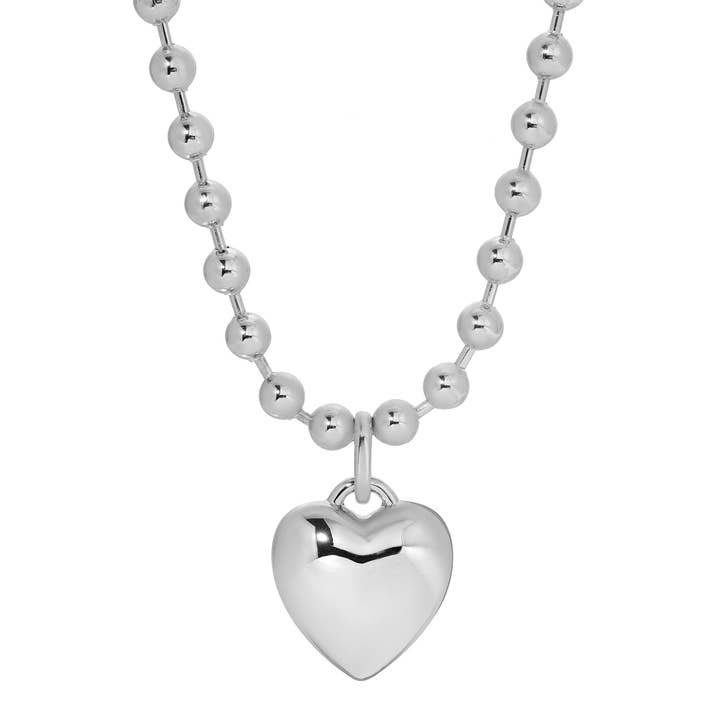 That's So Goode Heart Necklace - Silver for wholesale by Leeada Jewelry