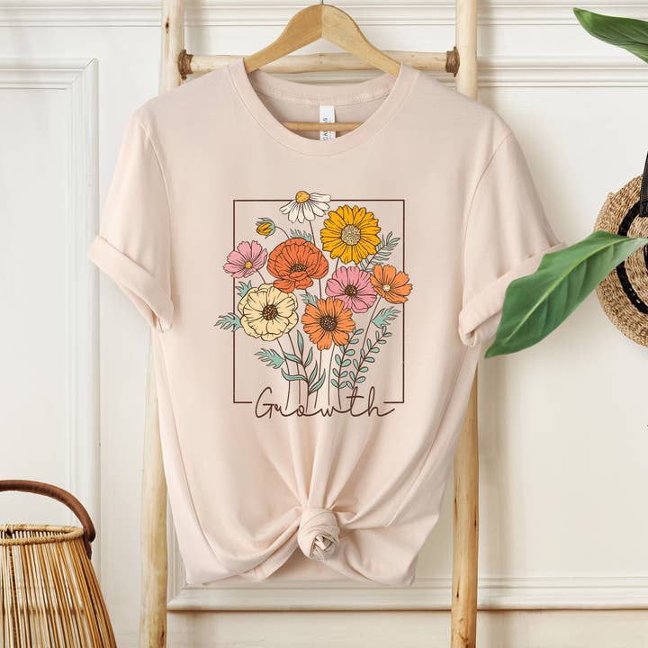 Camisa Growth, camisa Inspiration Wildflowers para venta al por mayor de Eleven Fashion