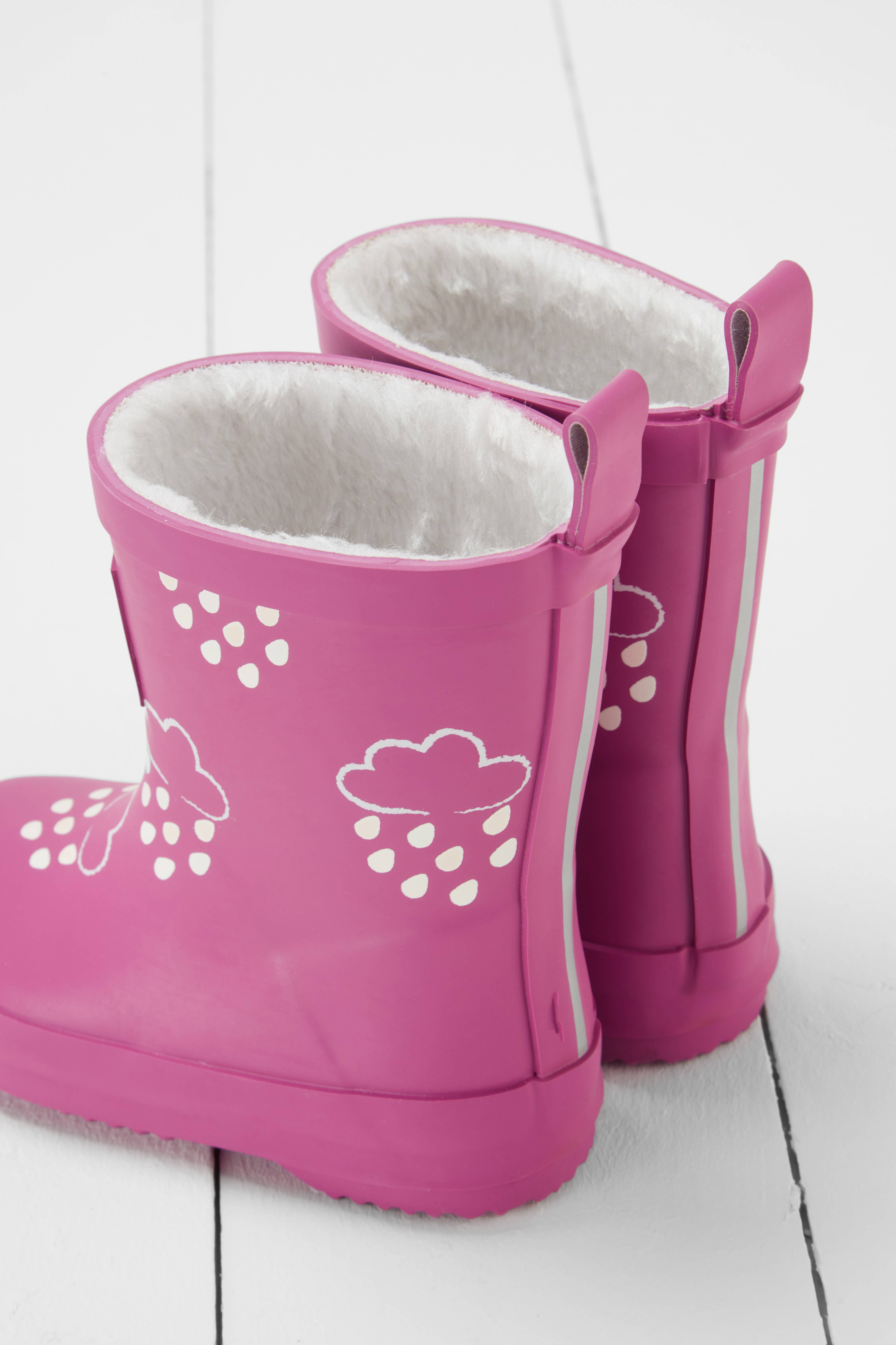 Grass & Air - Wholesale Rain Boots - Kids - Orchid Pink Colour-Changing Kids Wellies2