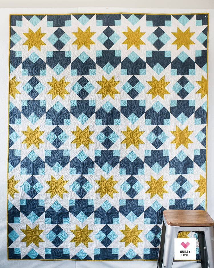Quilty Love – Großhandel Bastel-Nähset – Night Stars Papier-Quiltmuster6