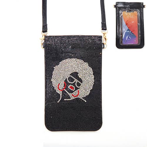 SP Sophia Collection - Wholesale Crossbody Bag - Women's - Rhinestone Crystal Studded Crossbody Cellphone Bag w/ Strap9