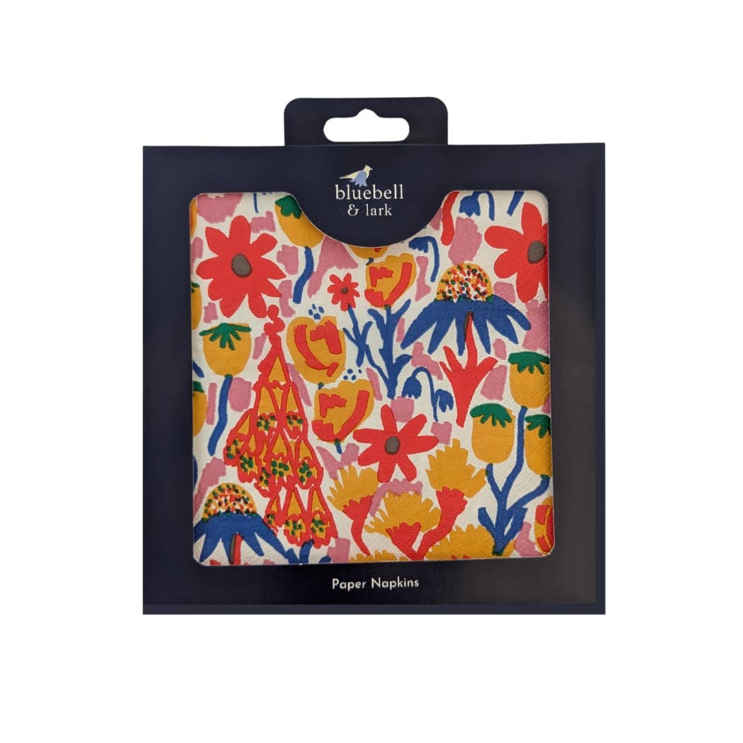 Bluebell and Lark – wholesale Disposable napkin – Garden Flowers Paper Napkins