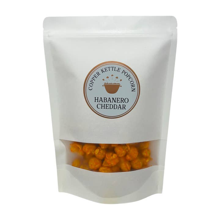 Habanero Cheddar Bag - 4 Servings for wholesale by Copper Kettle Popcorn