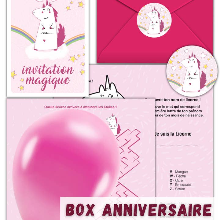 Box anniversaire Licorne | Pour une fête inoubliable pour la vente par TickyTacky