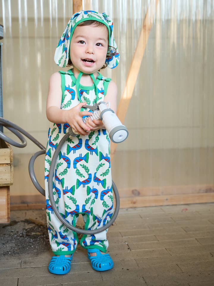 Salopette courte Kai - Oiseau bleu pour la vente par Ameelo