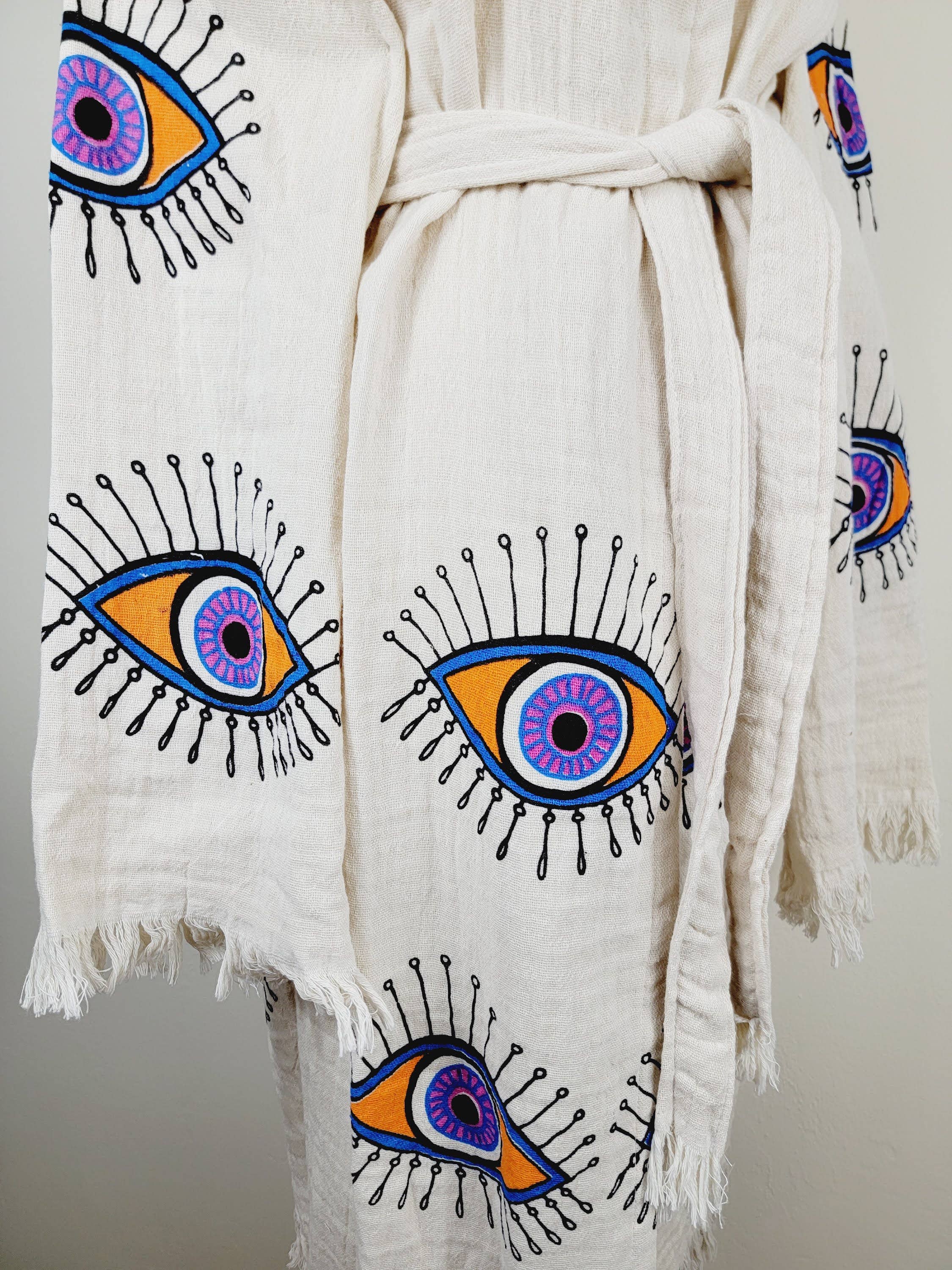 EBRU Home - Wholesale Robe - Unisex - Muslin Robe, Beach robe, Bath robe and spa, Unisex Robe 3