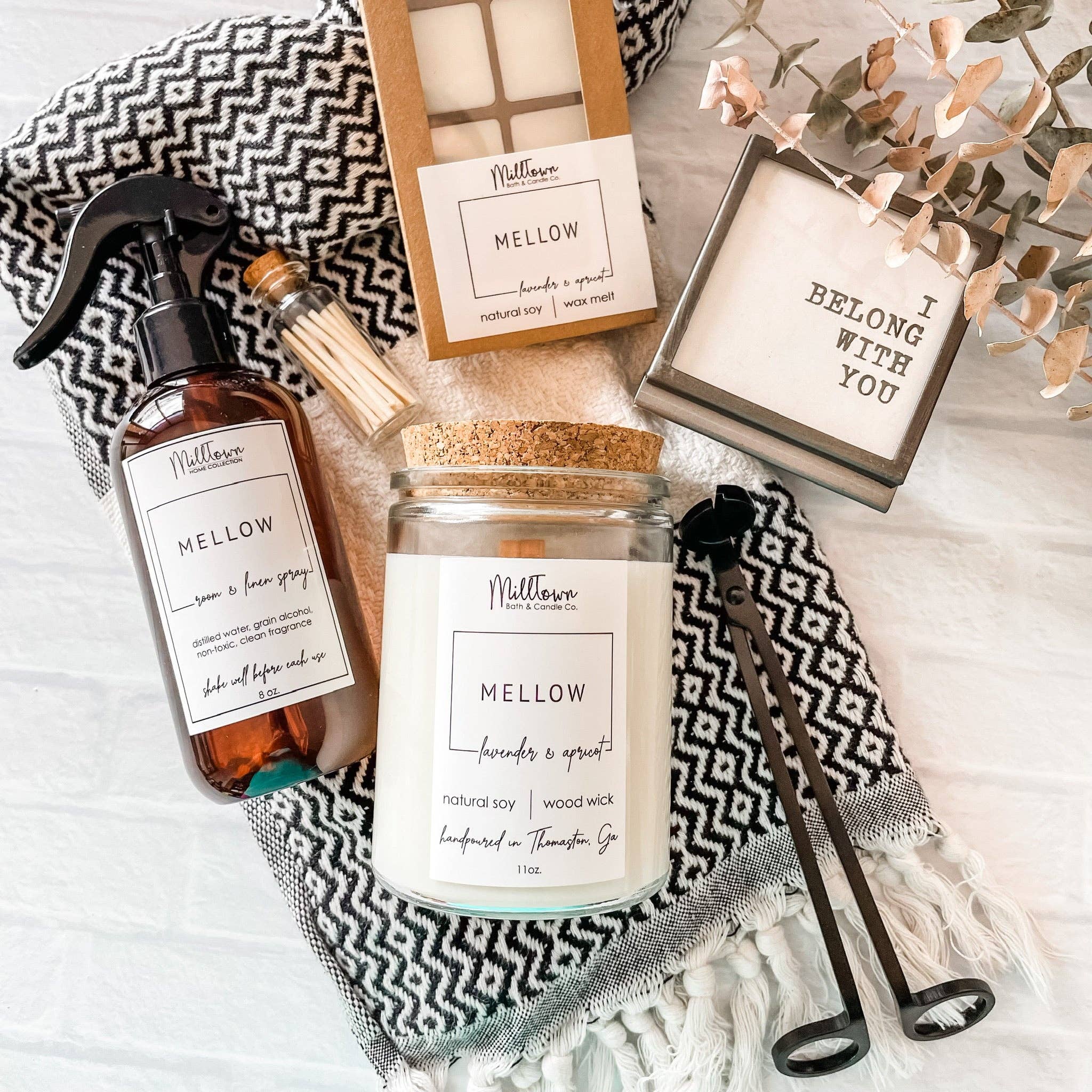 MillTown Bath & Candle Company - Wholesale Jar/Filled Candle - Mellow Soy Candle-100% Natural Soy Wax | Wooden-Wick Candles | Clean-Burning & Long-Lasting1