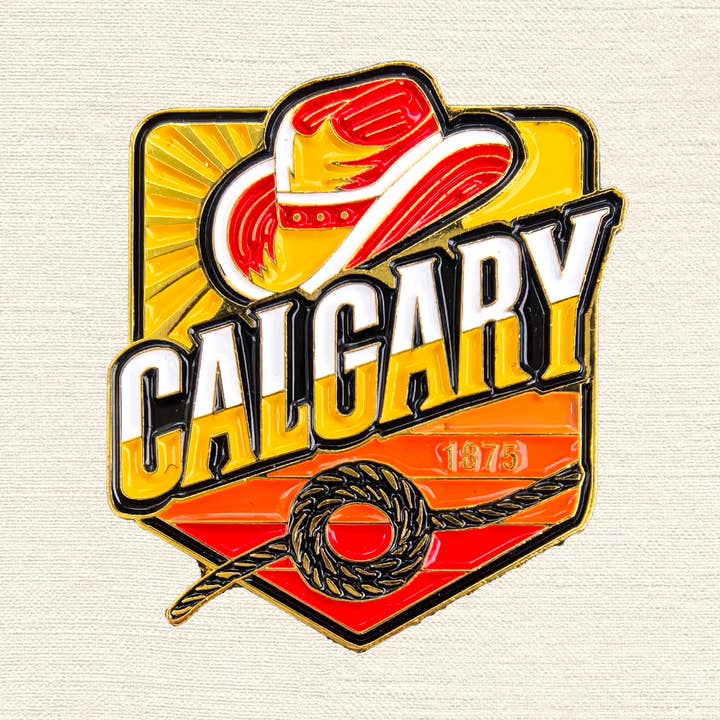 Calgary Cowboy Spirit Emaljpin för wholesale av Northern Icons Canada
