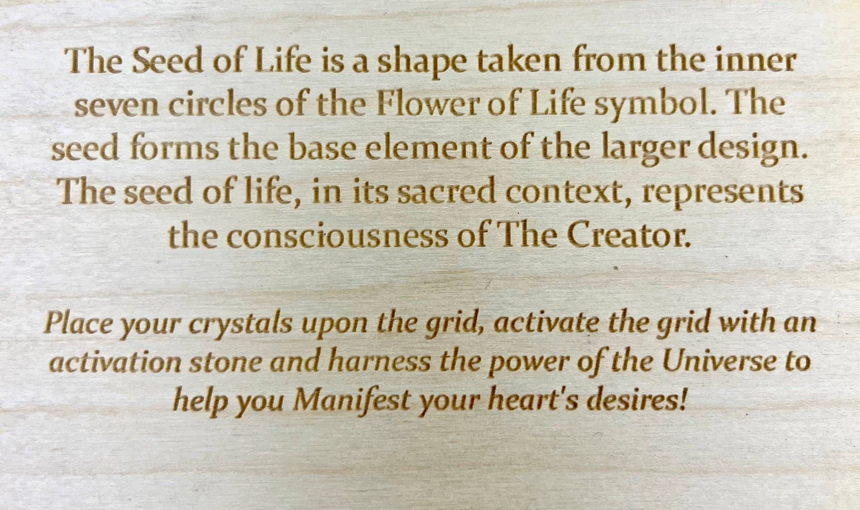 Pelham Grayson Rose – wholesale Crystal grid – Seed of Life | Crystal Grid with Description2