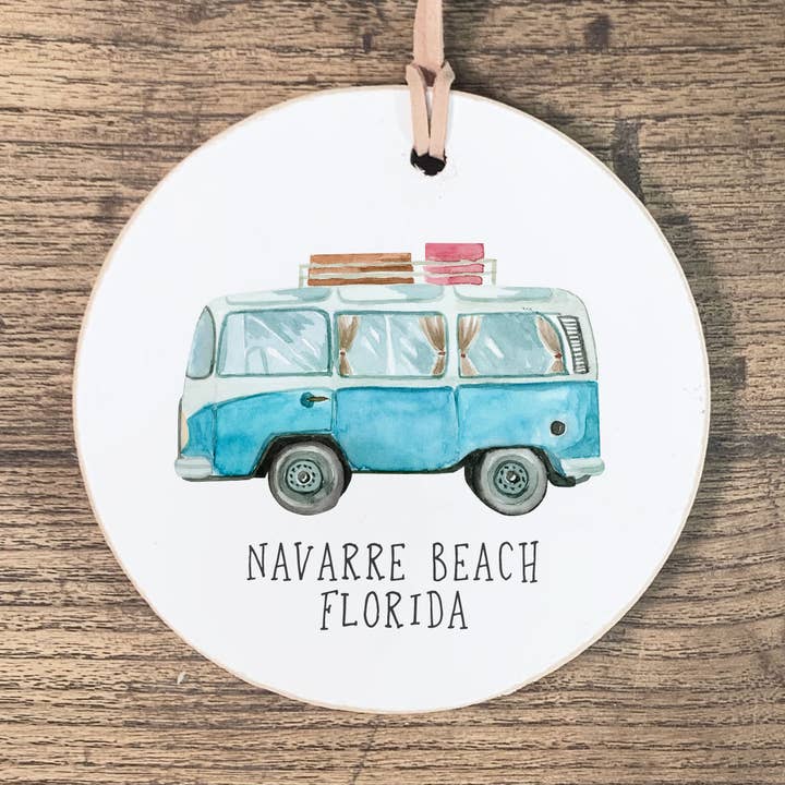 Custom Home State, Custom Ornament, Home Town, Wood Ornament for wholesale by Clairmont & Co