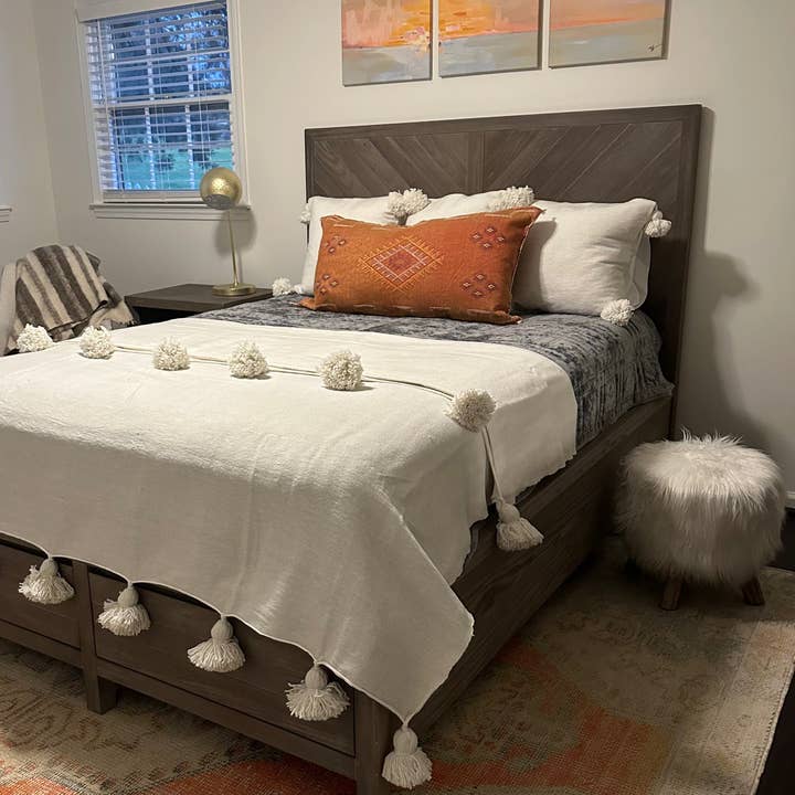 Cotton Tassel Blanket for wholesale by Intertwined: Handmade for Good