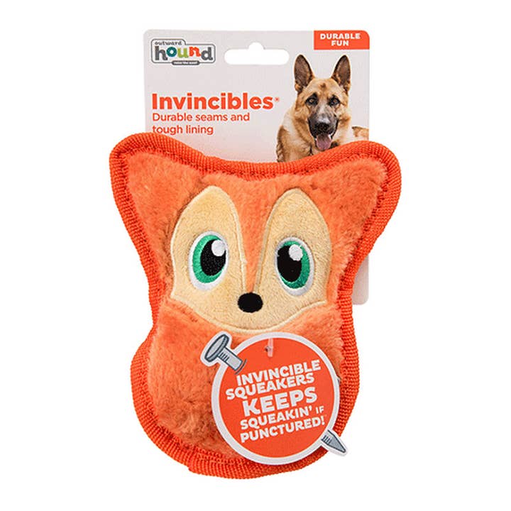 King Wholesale Pet Goods - Wholesale Pet Toy - Dog - Outward Hound Invincibles Fox Orange XS