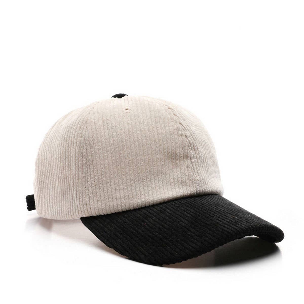 ACCITY - Wholesale Baseball Cap - Unisex - SOLID COLOR PLAIN CORDUROY COLORBLOCKED CAP_CWAH280910