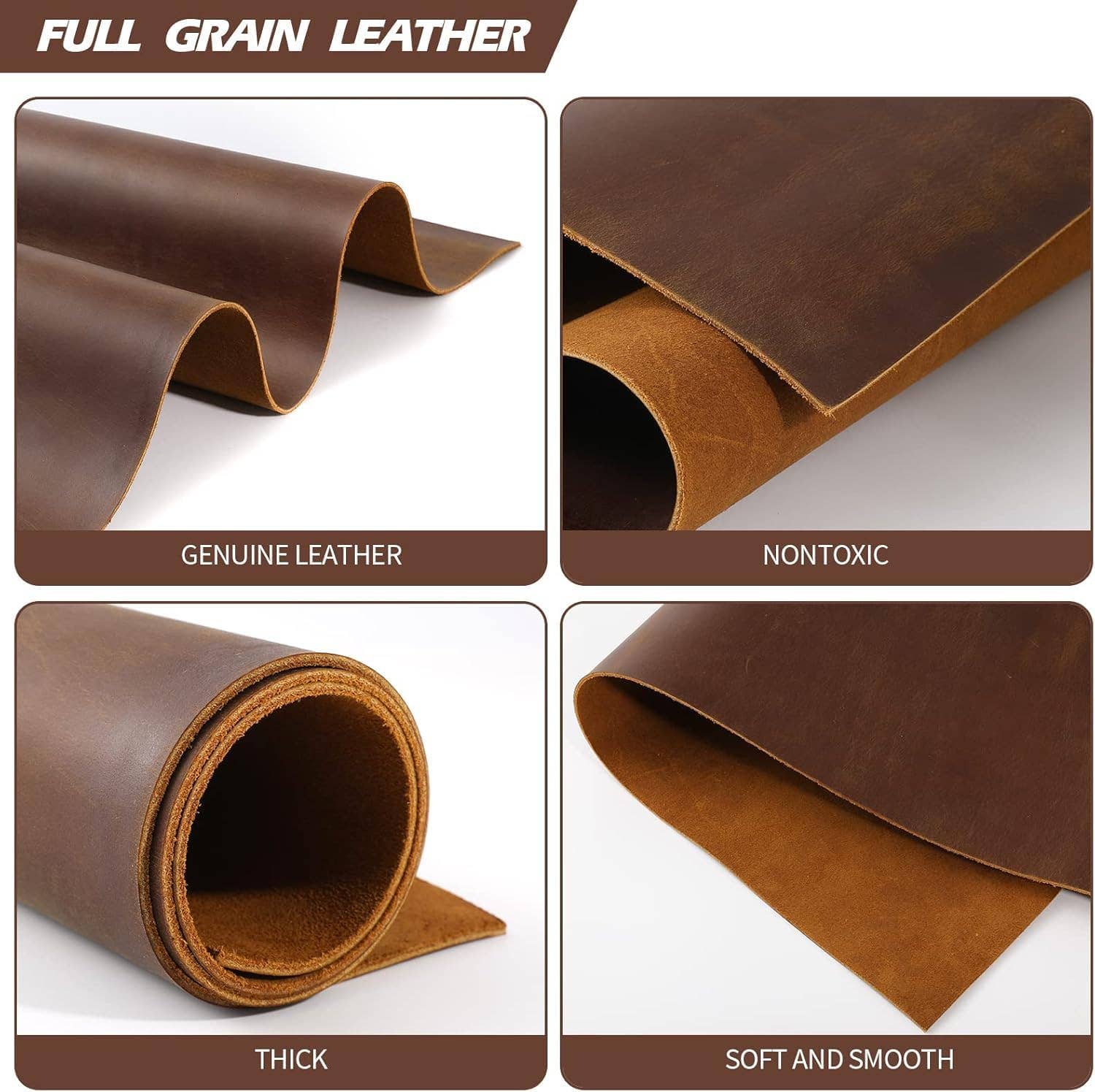 Tuzech Leather - Wholesale Craft Supplies - TUZECH Genuine Full Grain Leather Sheets For Craft3
