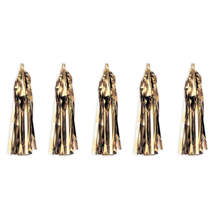 SET OF 5 GOLD TASSELS for wholesale by Tim&Puce Factory