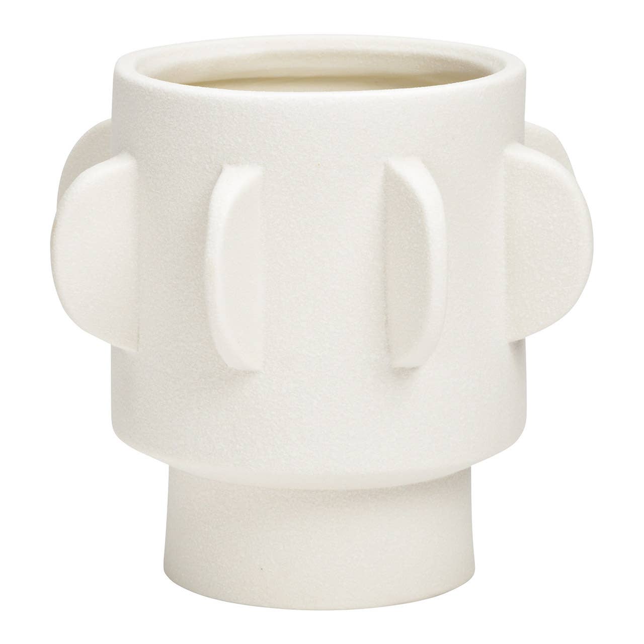 Wurm – Engroshandel Vase – Vase af porcelæn hvid (B/H/D) 14x14x14cm0