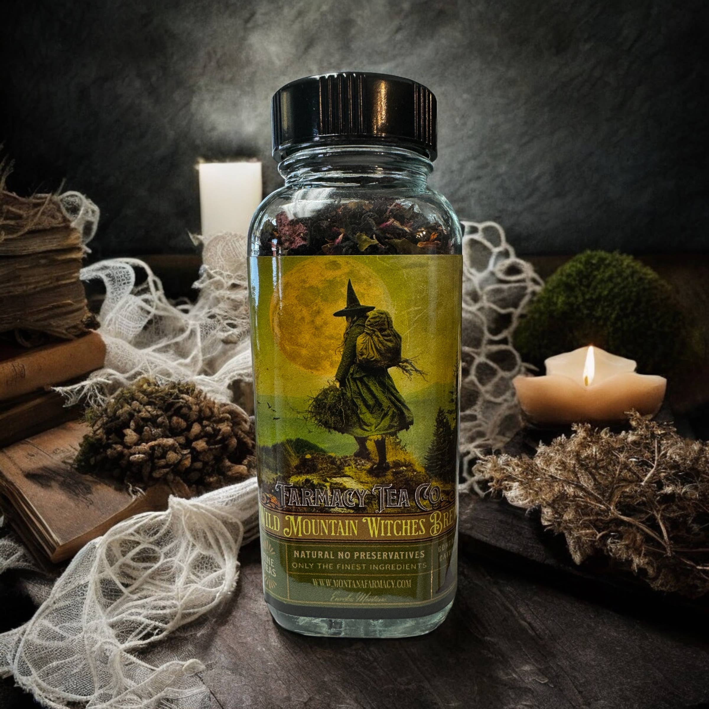 Montana Farmacy - Vendita all'ingrosso Tè sfusi - Tè Wild Mountain Witch Witches Brew - Dark Academia Cottage11