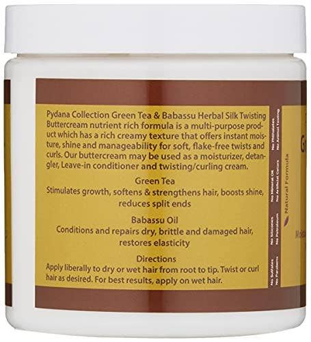 Pydana Collection - Wholesale Hair Styling Gel/Mousse - Green Tea & Babassu Herbal Silk Twisting Buttercream1