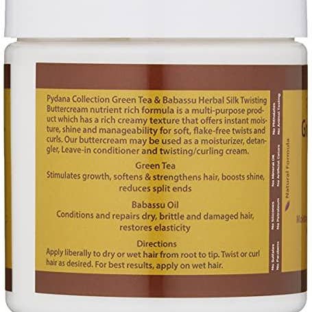 Pydana Collection - Wholesale Hair Styling Gel/Mousse - Green Tea & Babassu Herbal Silk Twisting Buttercream1