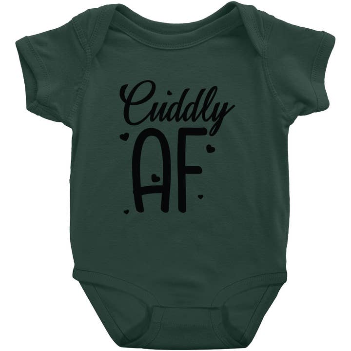 Cuddly AF short-sleeve design 1 for wholesale by Potty Mouth Tots