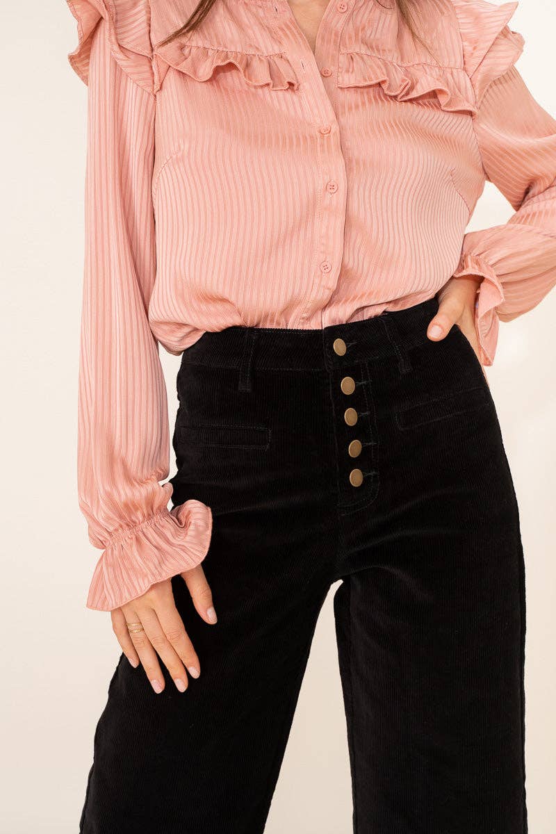 Oraije Paris - Wholesale Pants - Women's - Valentina velvet wide pants6