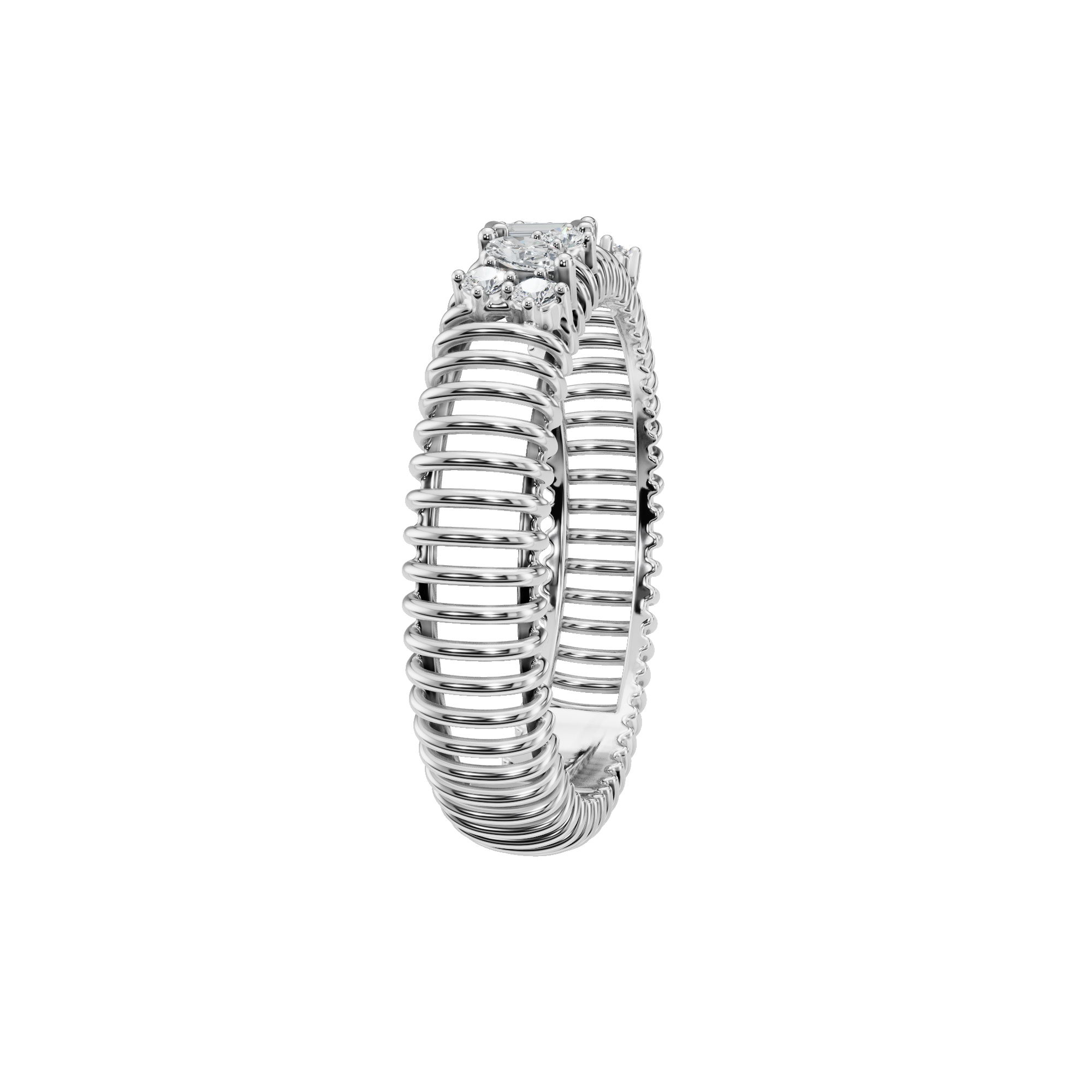 PureYou Jewelry - Wholesale Multi-Stone Ring - 14k Gold Diamond Cluster Ring, Unique Diamond Ring9