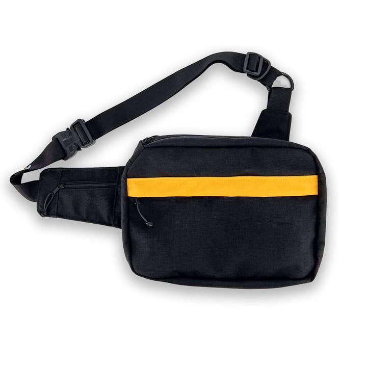 Paquete City Sling, negro y amarillo para venta al por mayor de Scioto Made