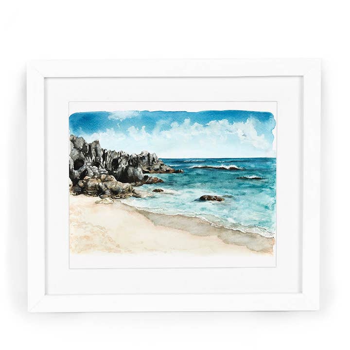 Church Bay Watercolor Fine Art Giclee Print for wholesale by CharmCat
