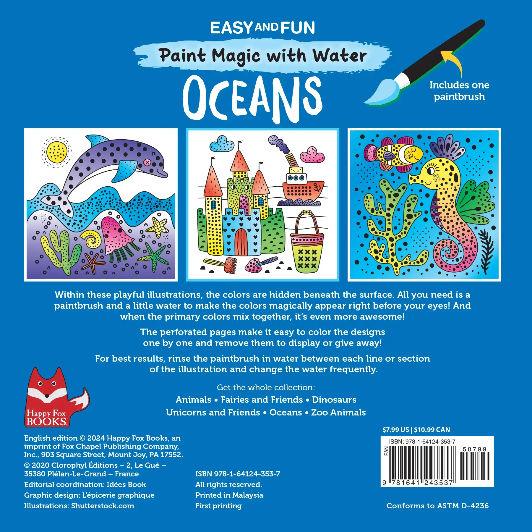 Wellspring - Wholesale Coloring & Activity Book - Kids & Baby - Painting Book - Paint Magic with Water: Oceans4