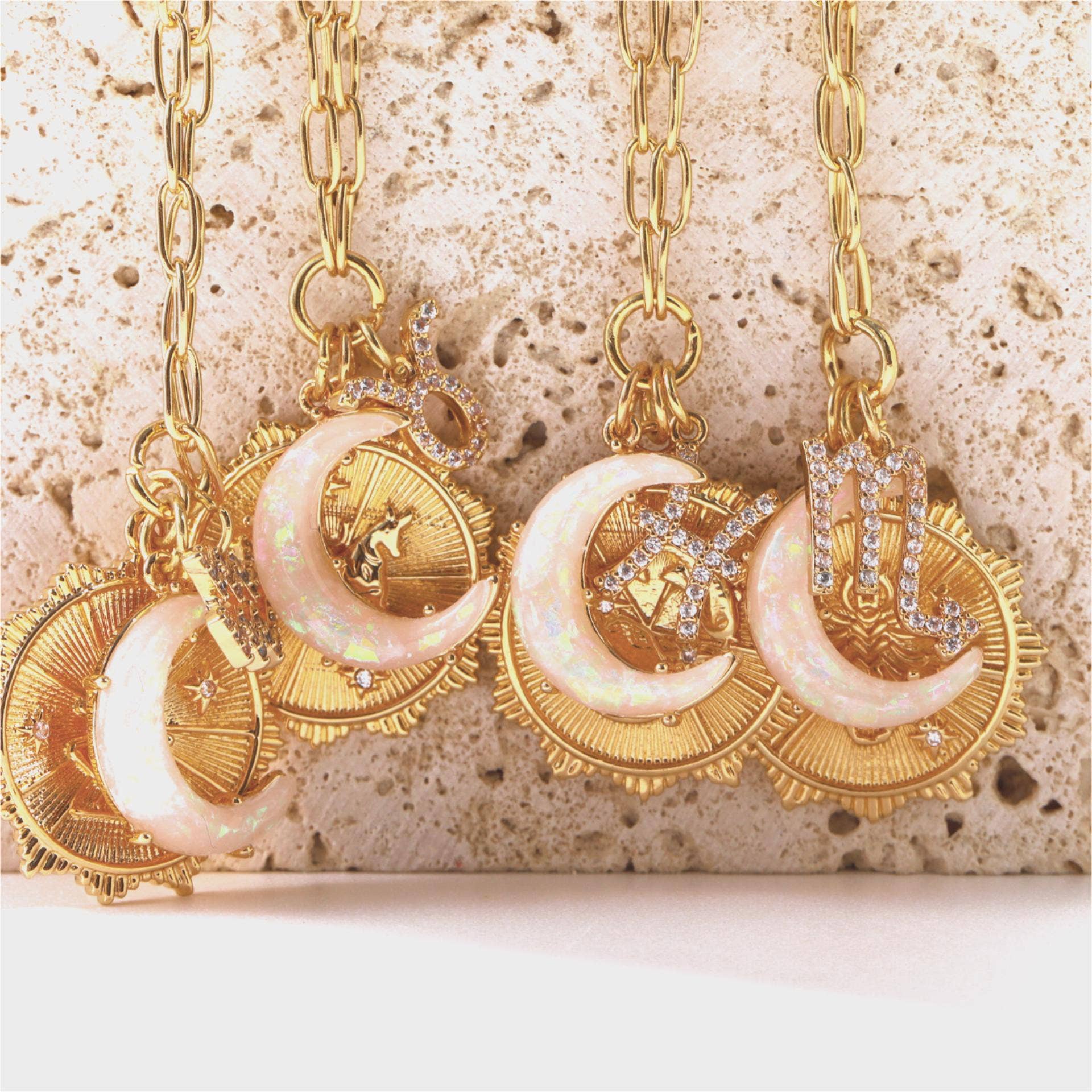 Fabula - Wholesale Pendant/Charm Necklace - 12 Constellation Horoscope Necklaces Astrology Jewelry Gifts12