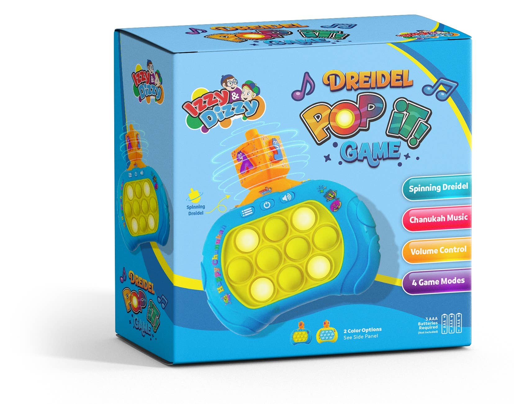 Ner Mitzvah - Wholesale Party Favor - Spinning Dreidel Pop Toy0