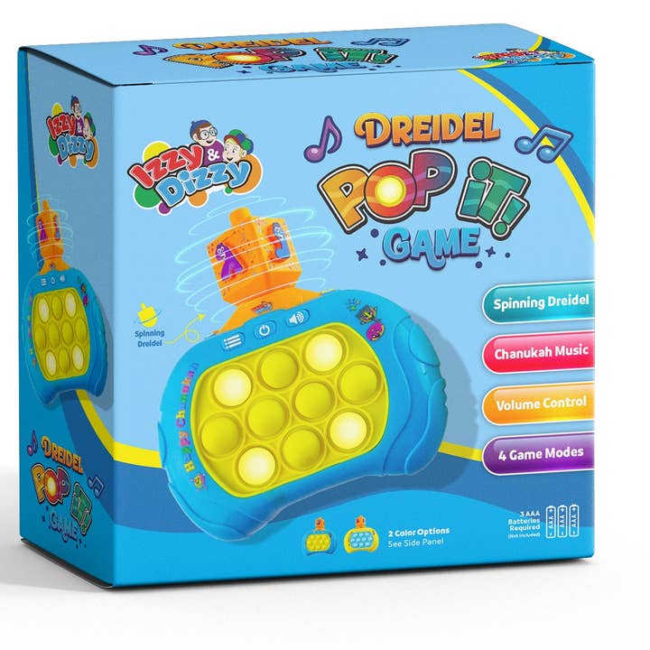 Ner Mitzvah – lembranças de festas por atacado – Brinquedo Pop Dreidel Giratório0