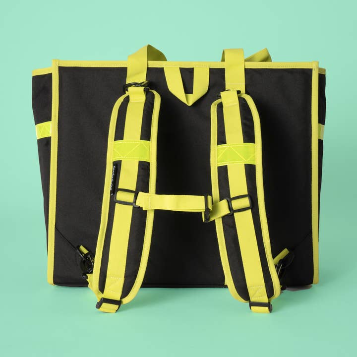 Transformable Neon tote backpack for wholesale by Goodordering