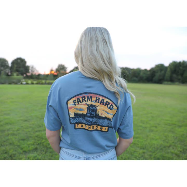 Turnrows Apparel - Wholesale Screen Printed T-Shirt - Unisex - Sunrise Silhouette Tee3