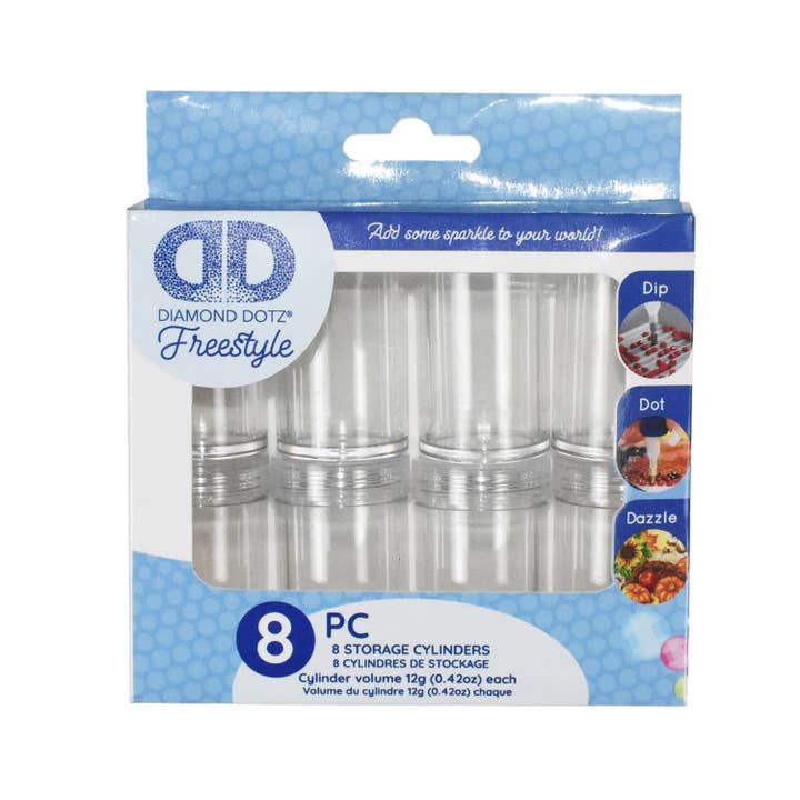 Dotz® Freestyle Cylinder Storage 8pc for wholesale by DIAMOND DOTZ®