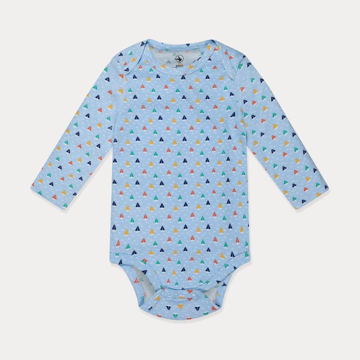 Baby Bodysuit, Infant Bodysuit, Ribbed Soft Cotton Long Sleeve for wholesale by Mini Wardrobes