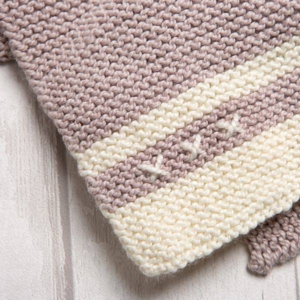 Wool Couture Company - Wholesale Knitting/Crochet Supplies - Mabel Bunny Baby Comforter Knitting Kit4